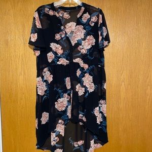 Torrid Sheer Floral Tunic